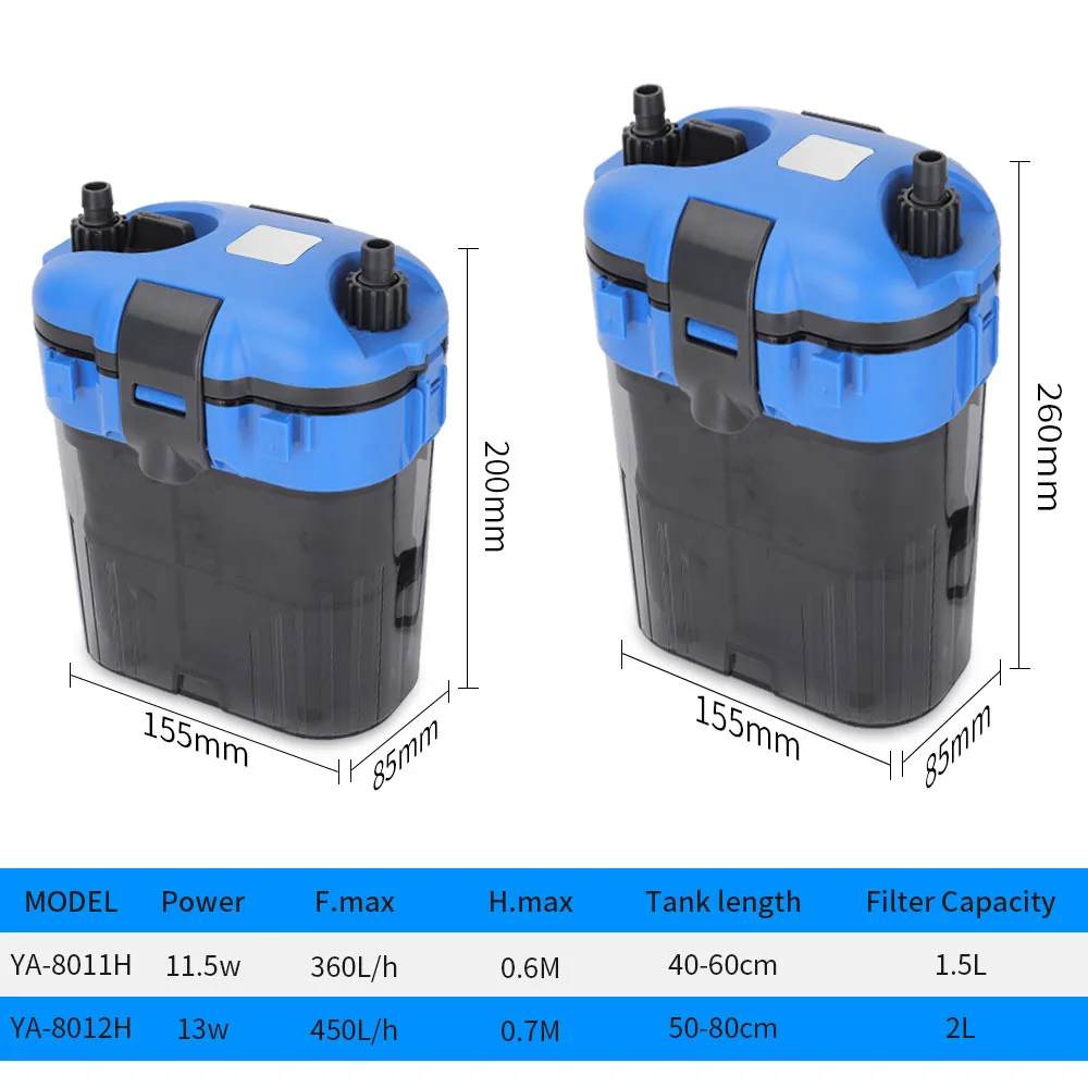 

External Canister Filter small Fish tank Grass tank Ultra-quiet Aquarium External Filter for bedroom 220v