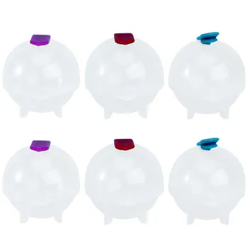 

6 Pcs Ice Ball Moulds Whiskey Ice Ball Mold Sphere Ice Making Tool Bar Accessory