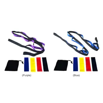 

Durable Yoga Belts Classic Delicate Texture 5pcs/set Yoga Latex Rubber Resistance Bands Stretch Belt Strap with Carry Bag