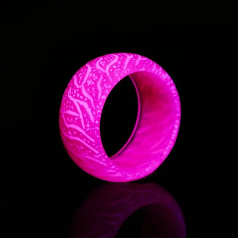 Crackle светится в темноте кольцо светящееся кольцо классное винтажное мужское женское Ювелирное Украшение - Цвет основного камня: E