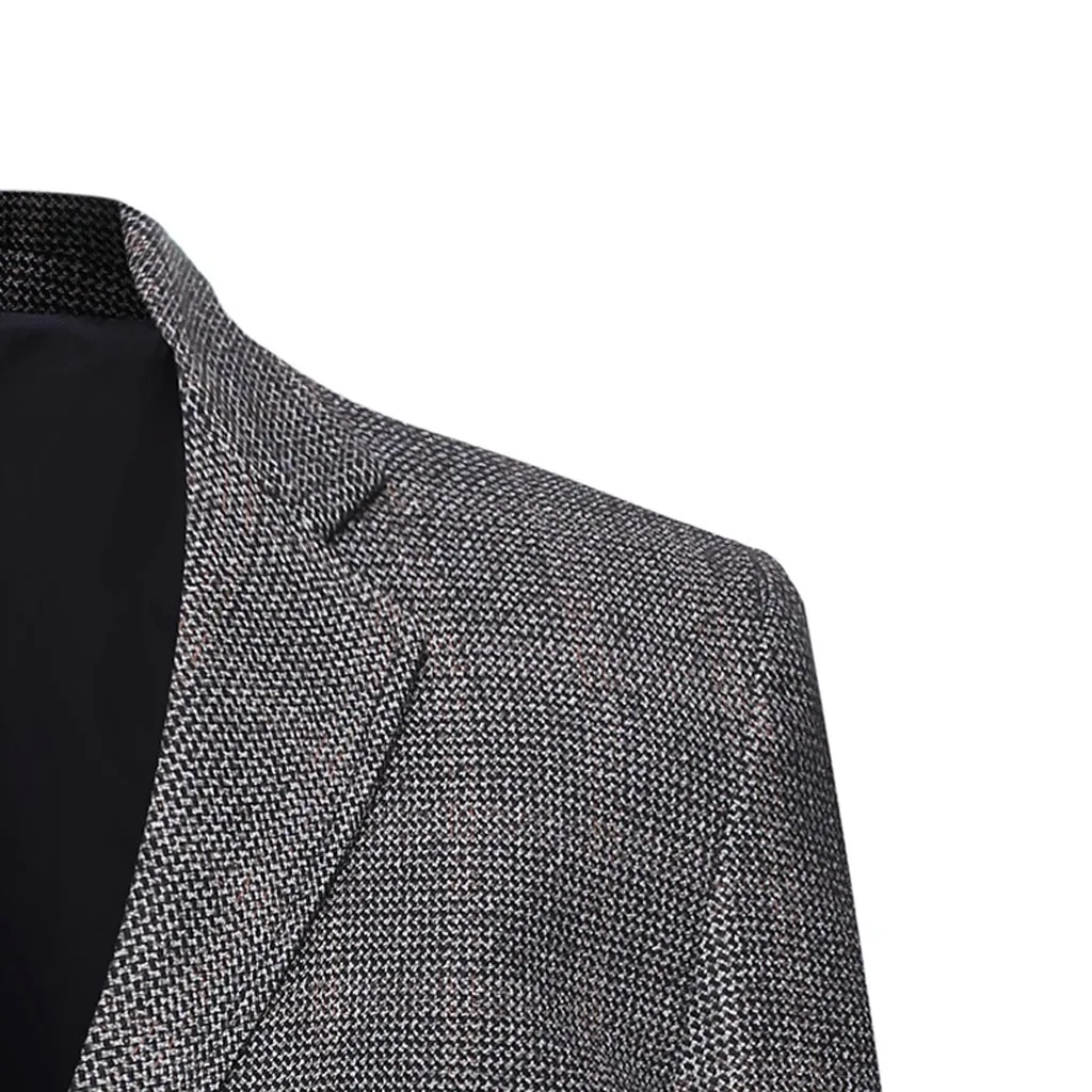 Новинка, Блейзер, мужской костюм, отложной воротник, Veste Homme, Новое поступление, Мужской приталенный Блейзер, приталенный элегантный мужской костюм