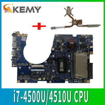 شراءل ASUS UX303UB UX303U UX303UB U303U الكمبيوتر المحمول اللوحة الأم اختبار Ok GT840M 4GB RAM I7-4500U/4510U وحدة المعالجة المركزية Sed-المبرد
