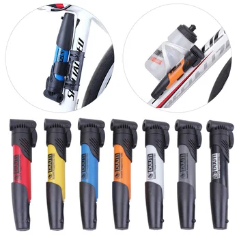 Multi-Purpose Bicycle Pump Bike Air Pump Cycling Tire Inflator Bike 3-Section Design High-intensity Circulation Bike Accessories tanie i dobre opinie NONE CN(Origin) Plastic PP-05 folded-19 5cm 7 7inch unfolded-41cm 16 1inch US style Gray white orange yellow red blue black