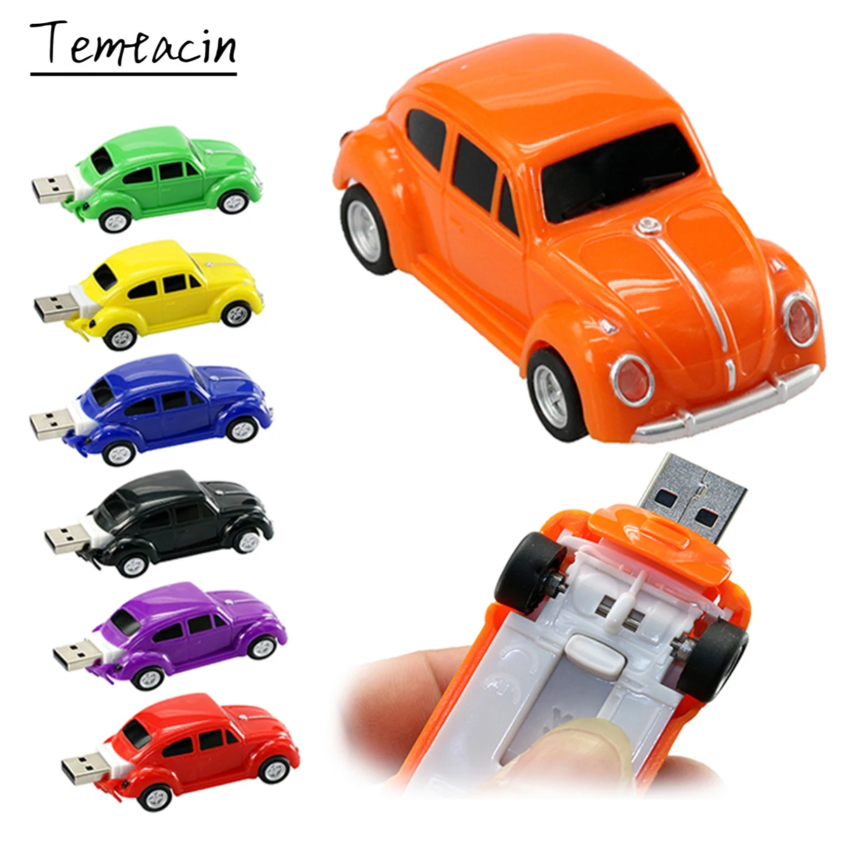 Pendrive съемный мини Жук автомобильное USB флэш-накопитель 4GB/8GB/16GB/32GB/64GB 128 ГБ
