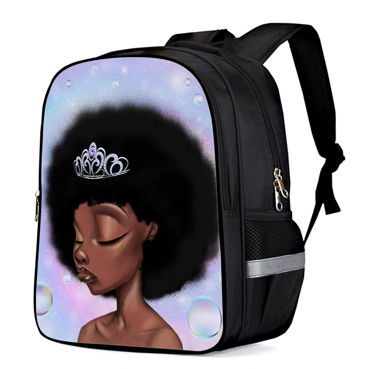 Niña africana pelo negro reina burbuja Arco Iris multiusos mochilas para ordenador portátil mochilas mochila para mochilas para niños mochila de gimnasio|Mochilas| - AliExpress