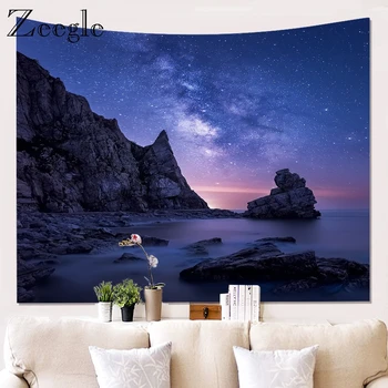

Zeegle 3D Starry Wall Tapestry Modern Bedside Decor Tapestry On the Wall Waterproof and Decorations Wall Hanging for Home