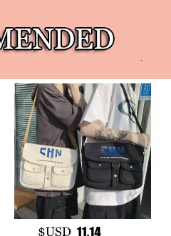 Fashion Classic Simple Messenger Bag Women's South Korea Chic Postman Bag Lady Student Nylon Waterproof Canvas Schoolbag