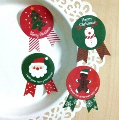 80PCS Vintage Weihnachten Thema serie Abzeichen Design DIY Multifunktions Dichtung Aufkleber Geschenk Label