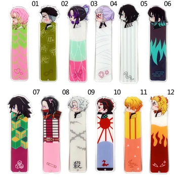 

Demon Slayer Kimetsu No Yaiba Anime Plastic Bookmark Stationery Bookmarks Book Holder Gift Stationery