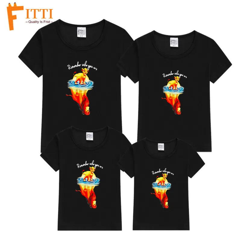 

Matching Family Outfits The Lion King Remember Who You Are Cotton T-shirt Family Matching Look Father Daughter Mommy Me Clothes