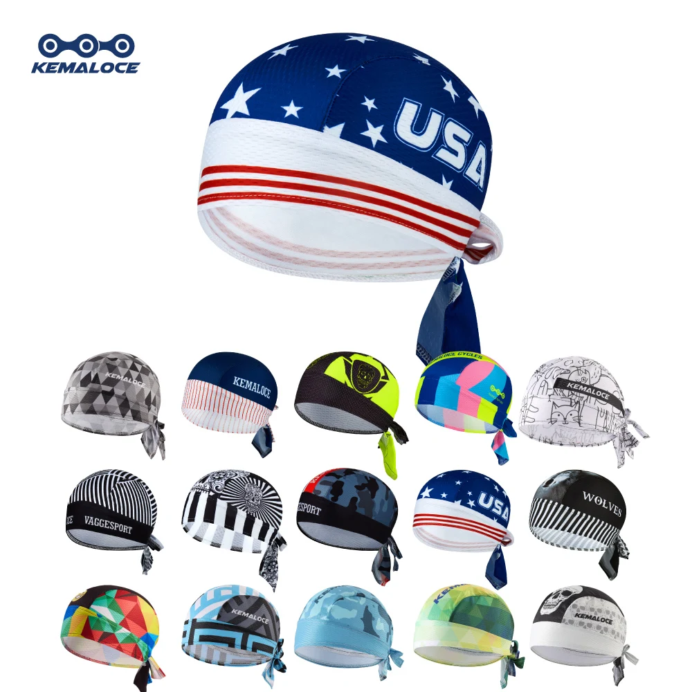 Polyester Cycling Head Cap Bandana Cycling Team Man Polyester Bike
