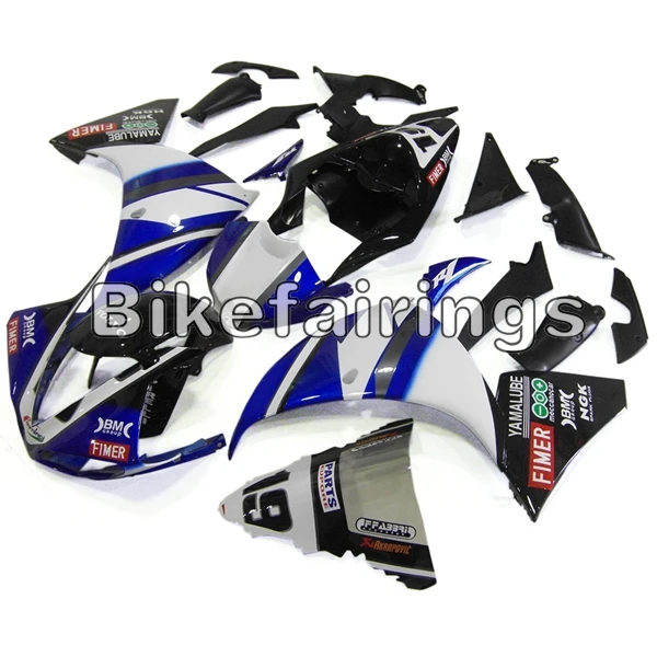 Синий белый и черный комплект кузова для Yamaha 2009 2010 2011 YZF1000 R1 09-11 YZF R1 мотоцикл впрыска Пластиковый обтекатель комплект