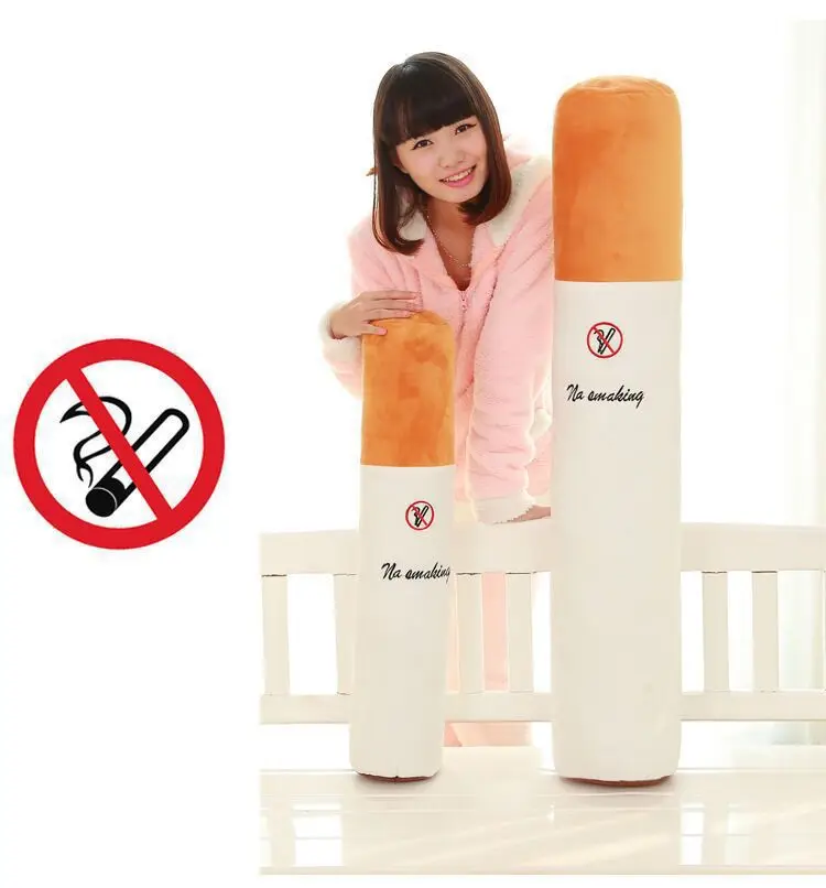 

Factory Price Creative Cigarettes Wine Bottle Doll Pajama Pillow Washable to Send Her Boyfriend Quit Smoking Temperance Plush To