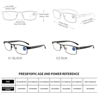 High Quality Stainless steel Reading Glasses Men Women Fashion Presbyopic Eyeglasses Business Hyperopia Anti Blue Light Eyewear 4