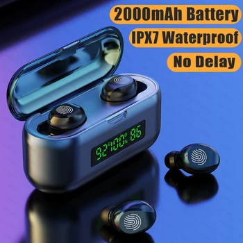 

Earphones Wireless Music Headphones Bluetooth Earphone Touch TWS Gaming Headset Earbuds With Mic Ear Phones Bass For Mobile