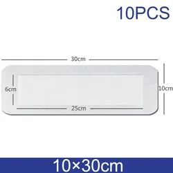 Pack of 10 Sterile Waterproof Breathable Adhesive Bandage Cushions (Length 30)
