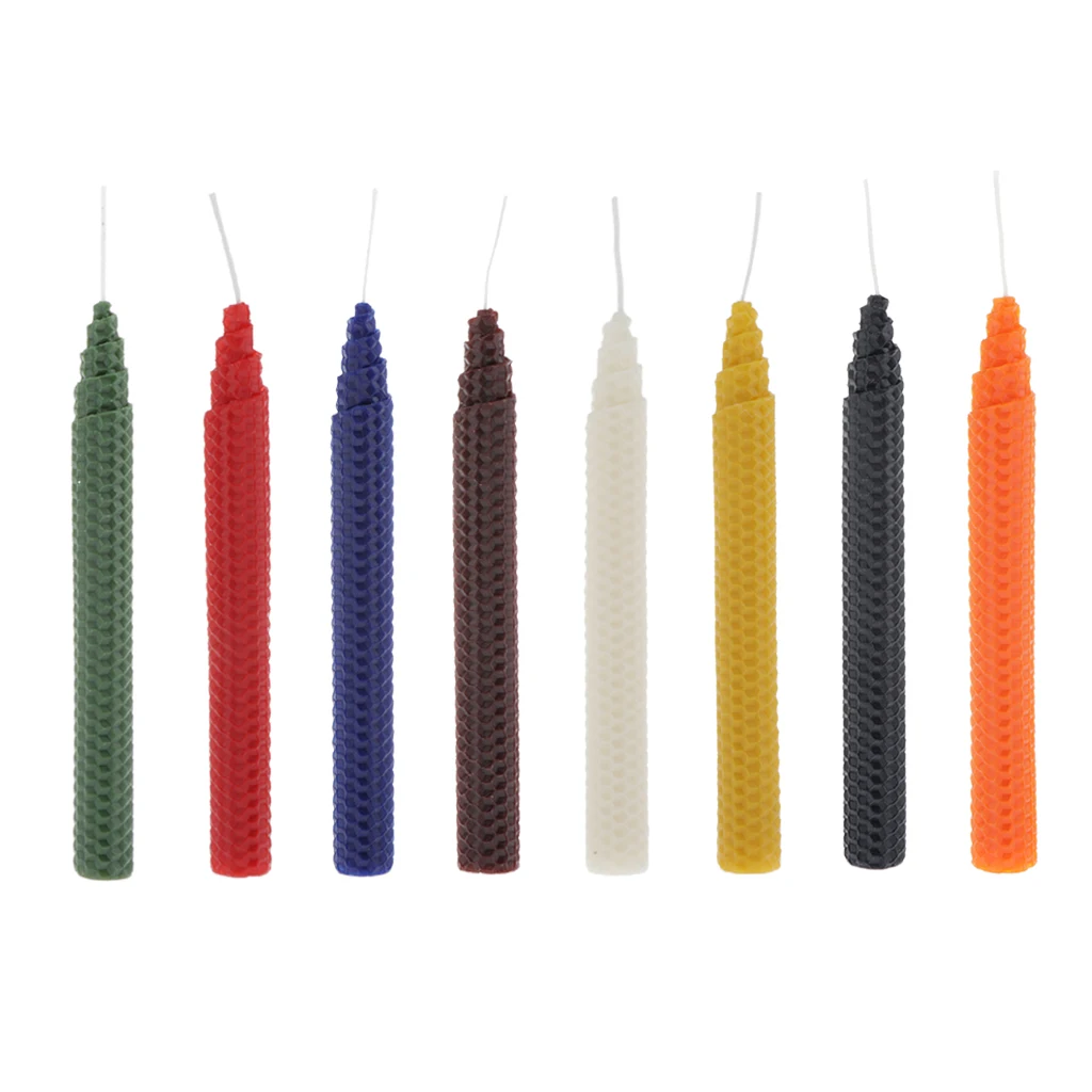 Candles Hand Rolled Beeswax Pillar Home Wedding Decors Eco Friendly | Дом и сад