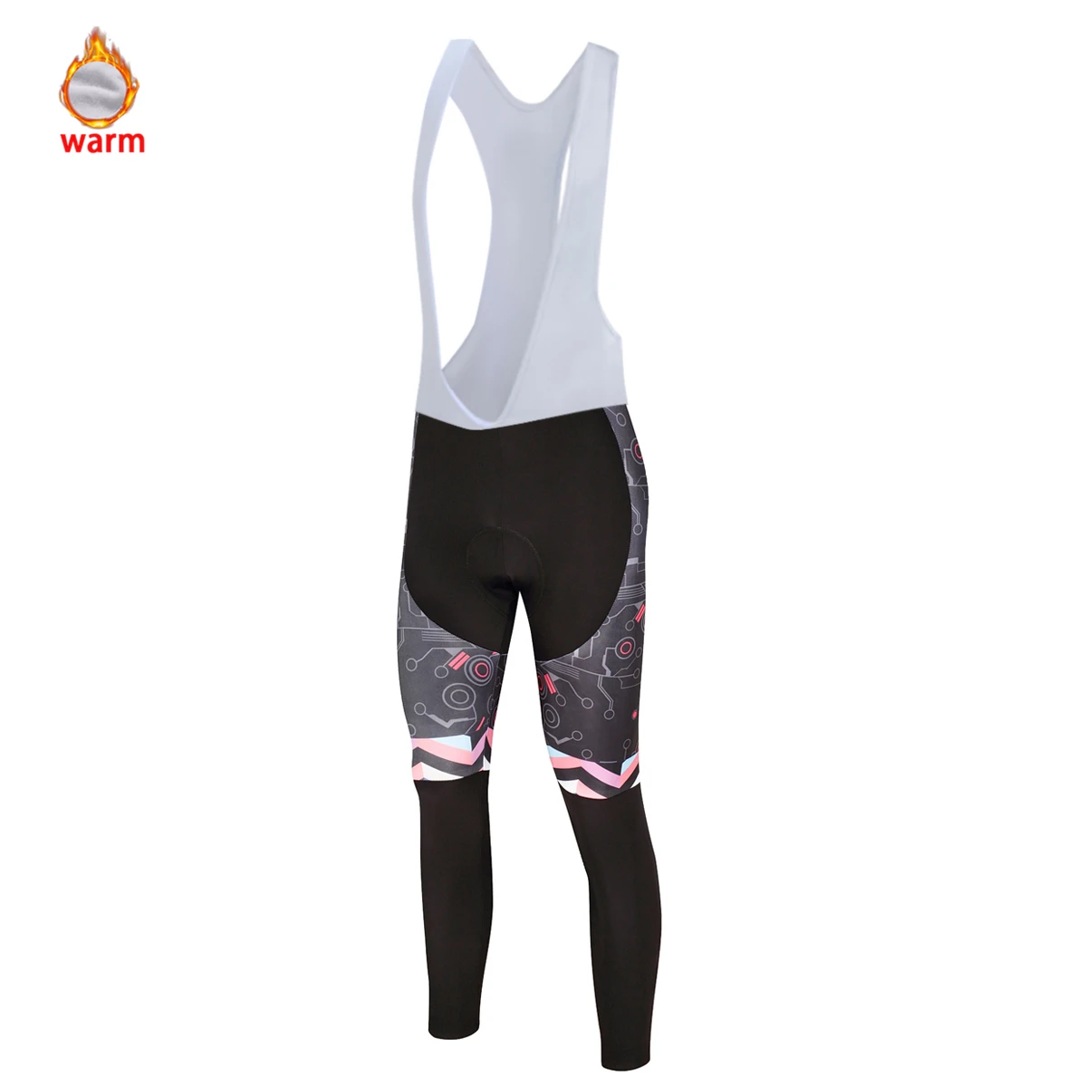 bib pant Blusas Mujer De Moda Зимняя Теплая Флисовая велосипедная майка, мужская одежда с длинным рукавом для горного велосипеда, Спортивная рубашка для улицы - Цвет: bib pant