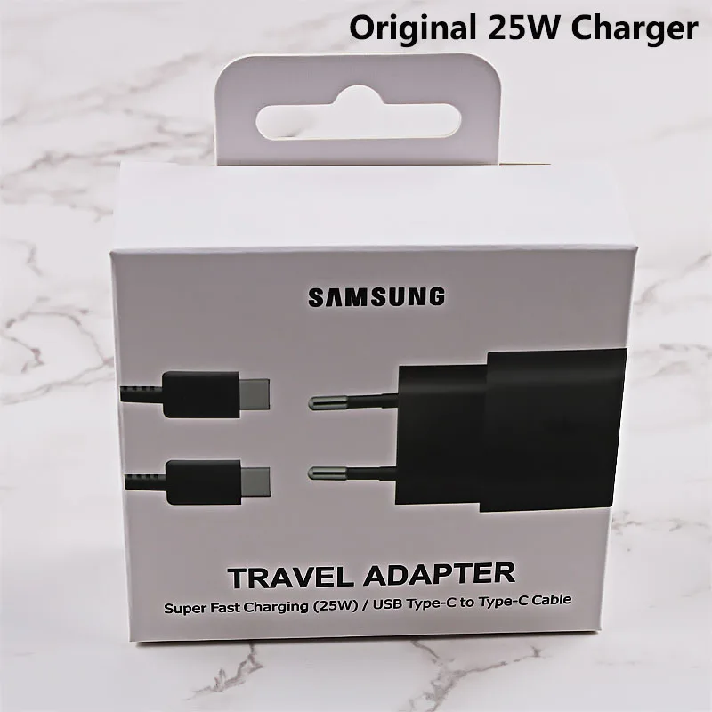 phone to hdmi converter Samsung Original 25W Super Fast Charger For Samsung Galaxy Note 10 Note10 plus Note10+ USB-C Fast Charging Wall Charger usb female to phone jack adapter Adapters & Converters