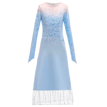 

New Elsa Dresses For Girls Carnival Costume Kids Dresses Children Cosplay Bithday Party Dresses Elsa Costumes