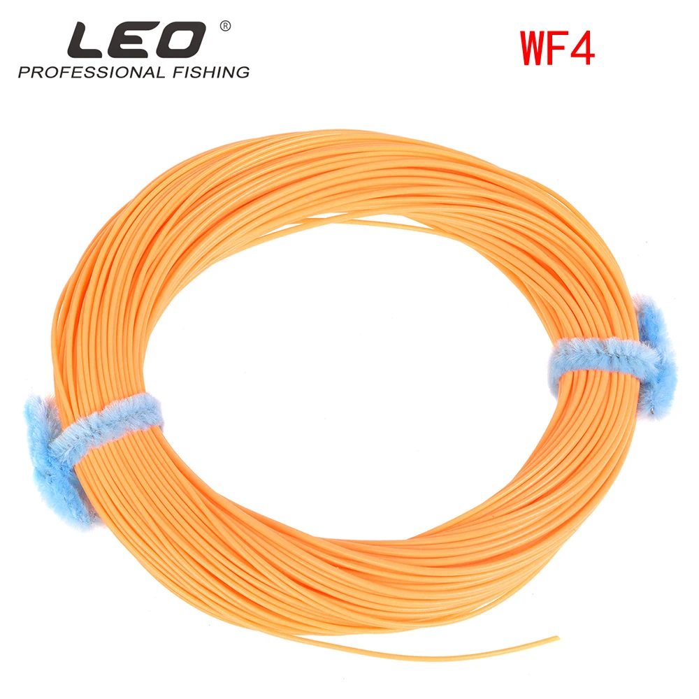 4F/5F/6F/7F/8F 100FT Fly Line Вес вперед плавающая Летающая леска - Цвет: Orange  4F