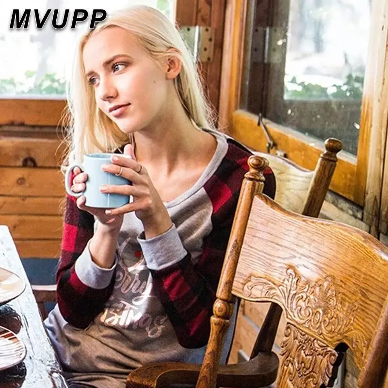 Семейная Рождественская одежда футболка с длинным рукавом в клетку «Мама и я» для маленьких детей и дочек, для мамы и дочки, с принтом оленя, зимняя теплая хлопковая одежда