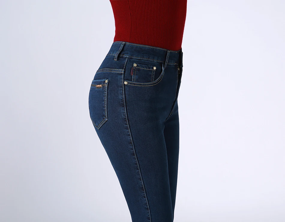 Зимние женские джинсы, вельветовые Теплые свободные джинсы размера плюс, прямые джинсы для мамы и женщины с высокой талией, черные флисовые штаны для женщин