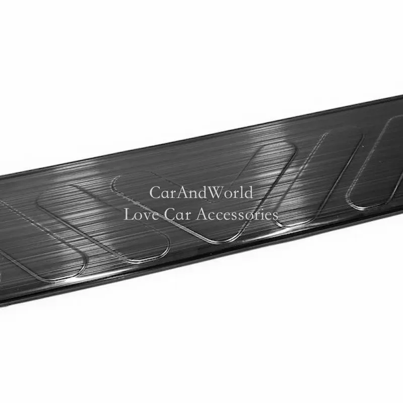 Stainless Steel For Nissan Navara- Rear Door Sill Pedal Trunk Bumper Protector Cover Molding Frame Trim Car Accessories