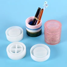 

Round Storage Box Silicone Mold for Jewelry Container Organizer Crafts Casting Resin Jar Molds