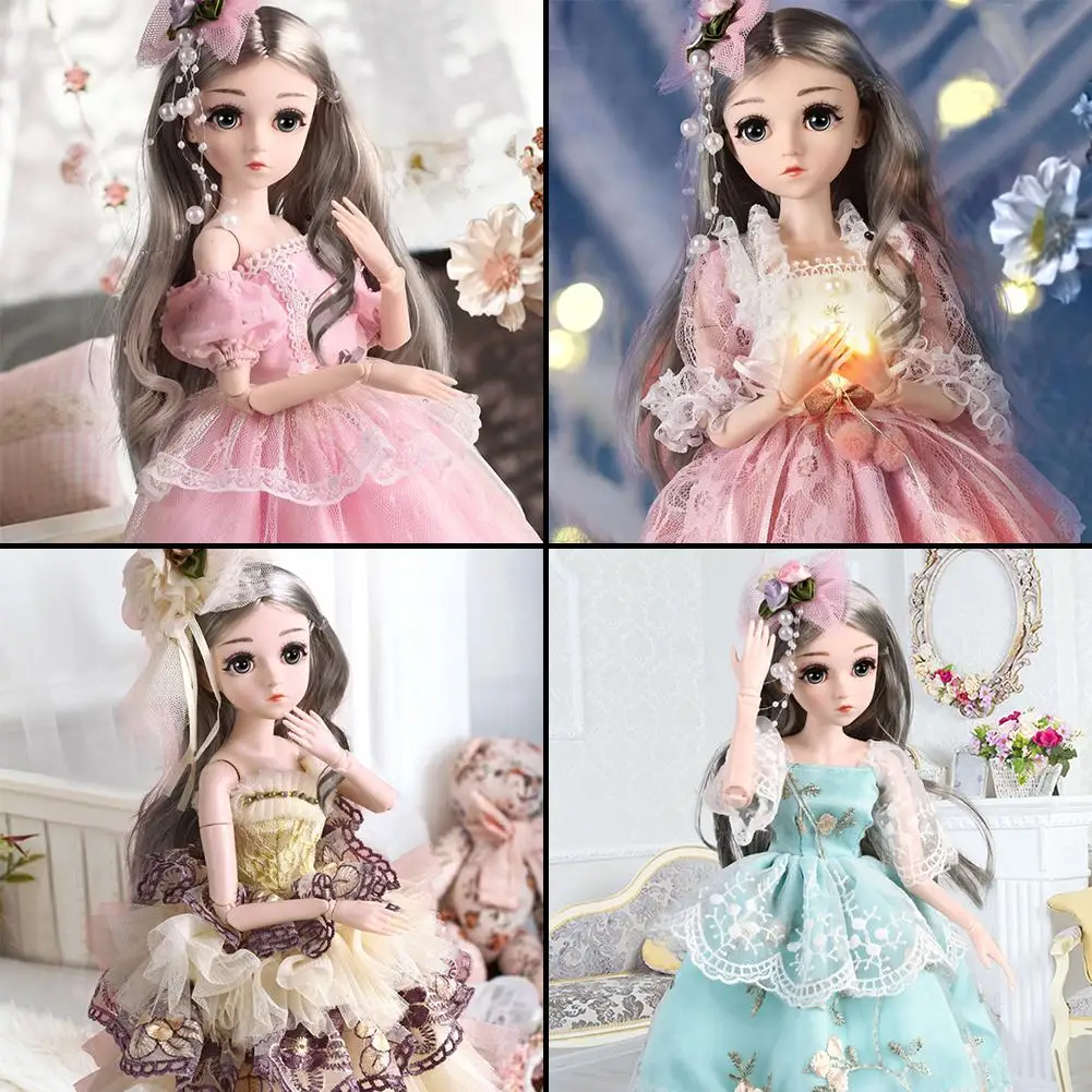18 дюймов BJD куклы принцесса подвижные шарнирные куклы игрушки интеллектуальные реалистичные нежные модные куклы подарок для детей
