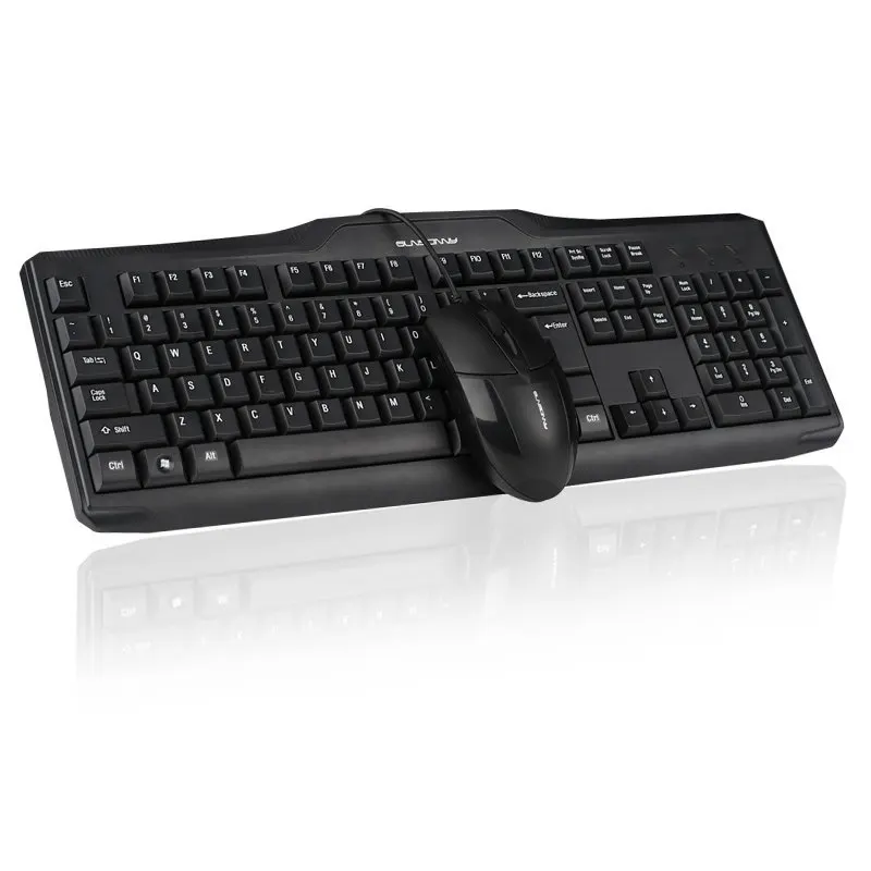

SUNSONNY S-T10 Computer Keyboard Mouse Set Desktop Laptop Cable USB Waterproof Game Household