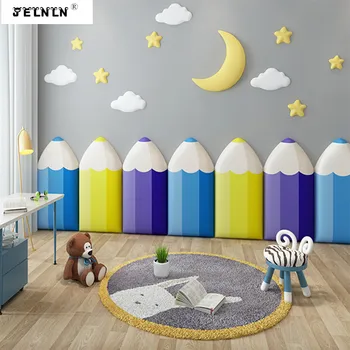 

Early education center decoration kindergarten anti-collision wall sticker bedside tatami pencil soft package 3D wall sticker
