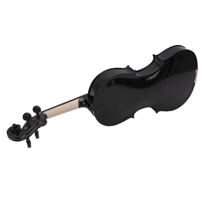 Dropship-4/4 полноразмерная черная акустическая Скрипка чехол с бантом канифоль немой наклейки