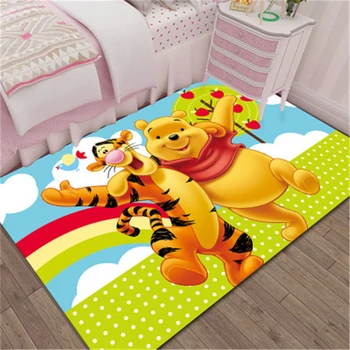 

Winnie the Pooh Mat Bathroom Child boy girl Carpet Hallway Doormat Anti - Slip Bathroom Carpet Absorb Water Kitchen Mat/Rug