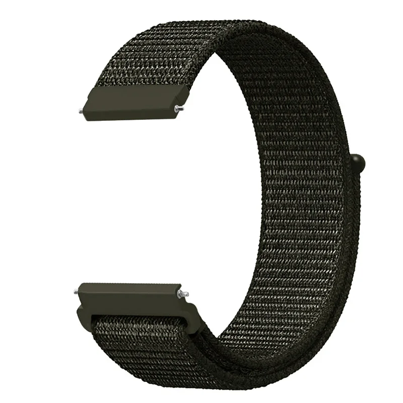 Khaki 20 мм 22 мм часы нейлоновый ремешок для samsung gear S3 Classic Frontier Sport Loop наручный ремешок для samsung Active/Galaxy Watch 46 мм 42 мм - Цвет ремешка: Khaki