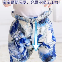 Универсальная женская верхняя одежда для малышей летние шорты для детей возрастом до года Модная Повседневная тонкая мужская одежда в Корейском стиле с большим низом для маленьких детей