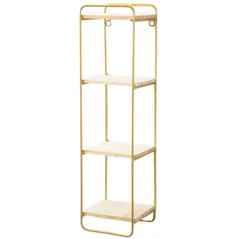 

Creative Nordic Style Wall Pendant Decoration Iron Shelf Decorative Wall Shelf Home Organization and Storage Room Organizer-Gold