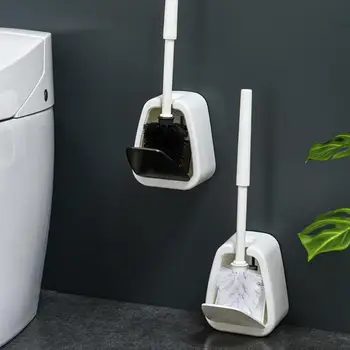 

Toilet Brush Floor Brush Wall Mounted Cleaning Tool Long Handle Head Holders Cleaner Household Bathroom Accessories