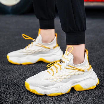 

Summer Men Casual Shoes Chunky Platform Shoes Sneakers Male Air Mesh Man Trainers Fashion Krasovki Tenis Masculino Dropshipping