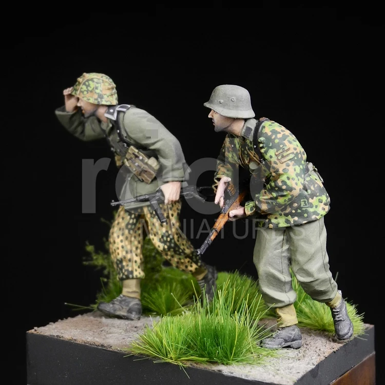 1/35 Poland 1944 полимерная модель солдата GK под огнем разобранный и Неокрашенный