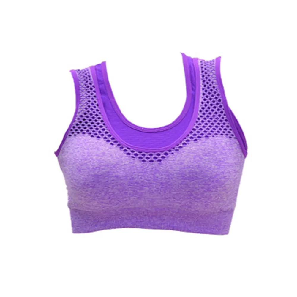 Women Bandage Soft Charming False Two Pieces Slim-Type Exercise Shockproof Sport Bra Underwear Running Women Padded Vest