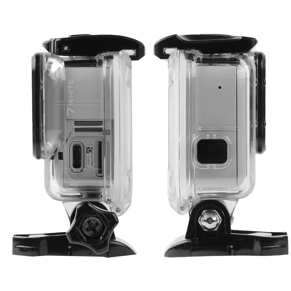 Hero7 45 м водонепроницаемый корпус чехол для Gopro Hero 7 серебристый и белый Подводный защитный корпус коробка Go pro Аксессуары