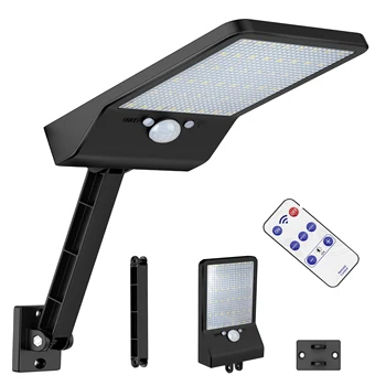 

remote control rotate bracket solar street light new 48 LED 800 LM Outdoor Solar Power Street Wall Lamp PIR Motion Sensor Ga