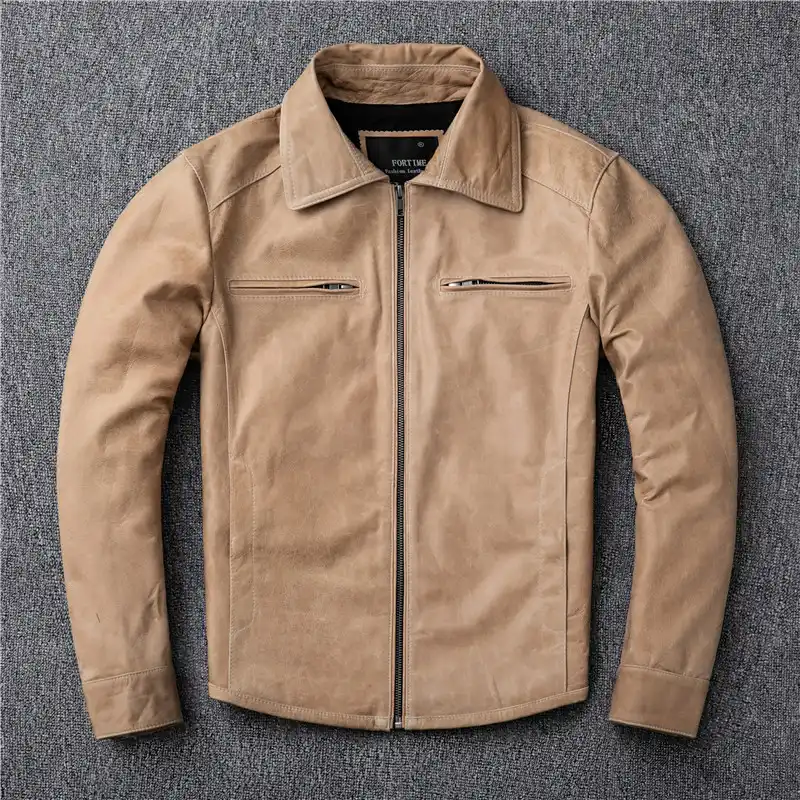 jaqueta de couro vintage