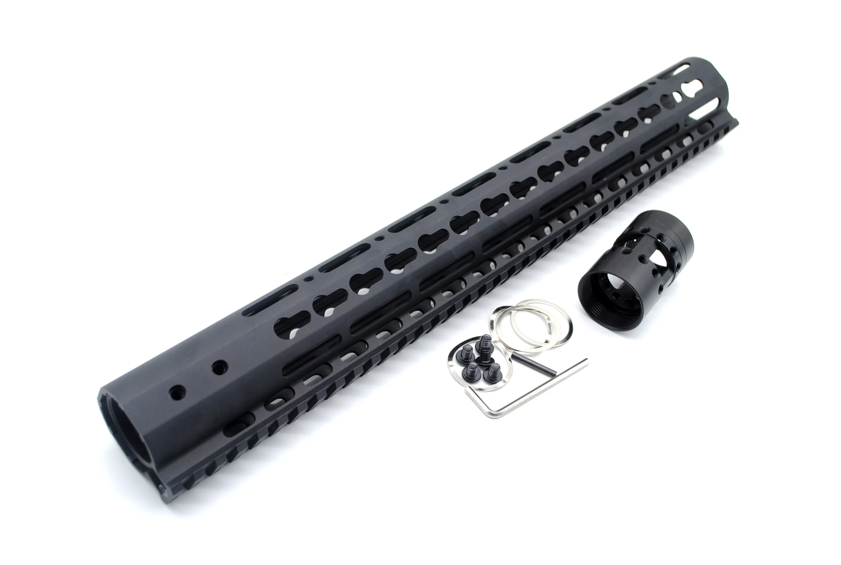 Aplus 15 ''дюймовый Keymod/M-lok Handguard Rail Picatinny Free Float Mount system Сверхлегкий черный анодированный. 223/5. 56 M4/M16/AR-15