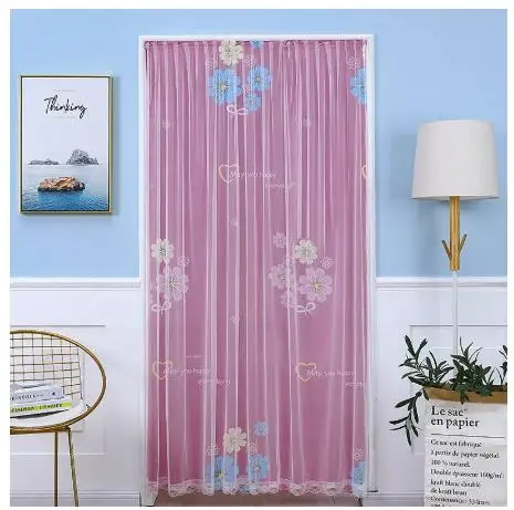 Pastoral Style Lace Gauze Dust Proof Partition Bedroom Home Mosquito Curtain 