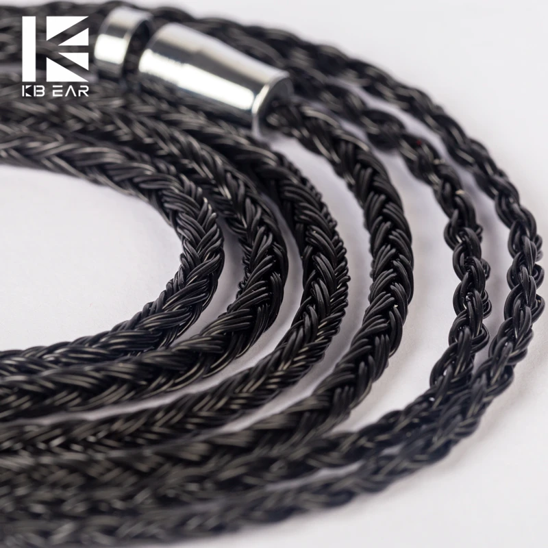Keephifi Kbear Mostrar Ofc 24 Núcleo 5n Prata Chapeado Cabo de Atualização com 2pin Qdc Tfz Mmcx Conector Substituir Cabo Ks1 Fone de Ouvido de Alta Fidelidade - Image 2