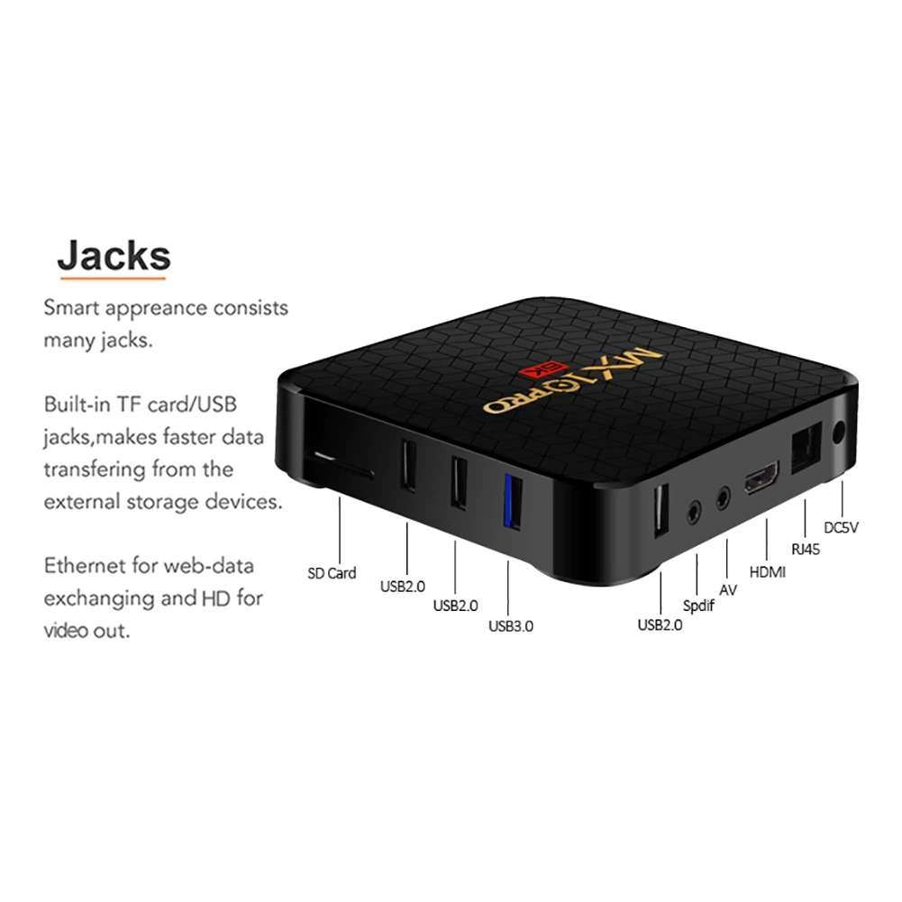 MX10 PRO Android 9,0 tv Box Allwinner H6 4G DDR3 32G EMMC ROM телеприставка 6K 3D H.265 медиаплеер ТВ приемник Play Store