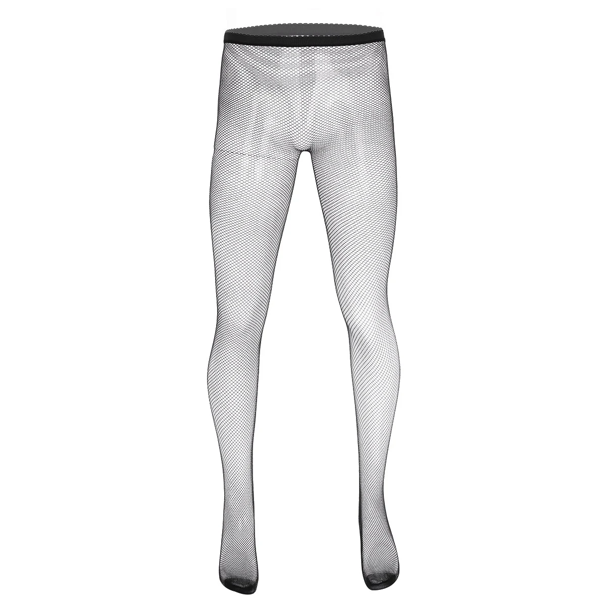 Men's Pantyhose Sexy Underwear Exotic Fishnet Tights See Through Sheer Elastic Slip Stockings Plus Size Men Gay men stockings,mens pantyhose