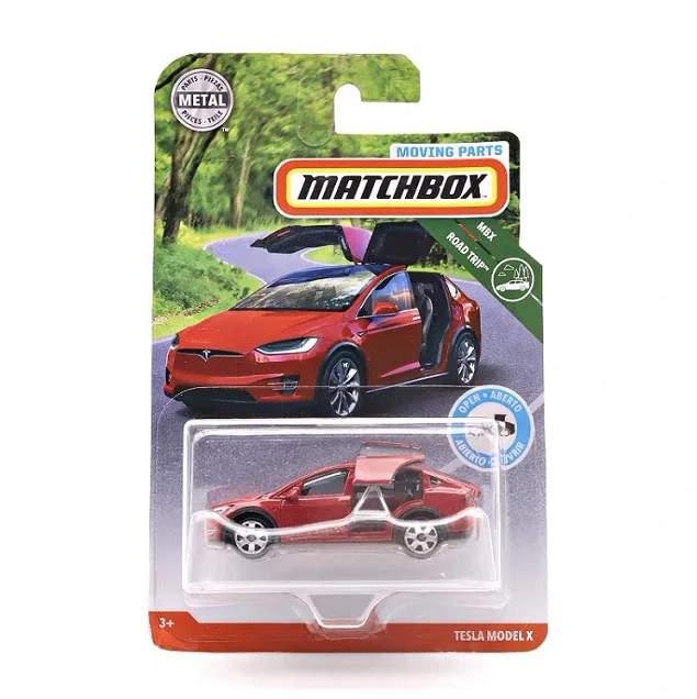  2019 Matchbox Car 06 FORD CROWN VICTORIA TESLA MODEL X Door Openable Metal Diecast Model Car Collec